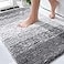 OLANLY Bathroom Rugs Mat 30x20 Extra Soft Absorbent Microfiber Bath Rugs Rubber Backing Quick Dry Machine Washable Bath Mats for Bathroom Floor Tub and Shower Home Decor Accessories Grey