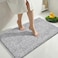 Yimobra Cushioned AntiFatigue Bathroom Rug Bath Mat Non Slip Washable Dense Soft Microfiber for Bathroom Sink Shower Tired Feet Comfort Absorbent 36 X 24 Grey and White