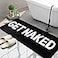 KOEXM Get Naked Bath Mat Long Runner Mat Cute Bathroom Rugs Non Slip Absorbent Black Funny Bathroom Decor for Apartment Tub Shower 18 x 47 Machine Washable