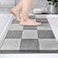 PURRUGS Bathroom Rug NonSlip Machine Washable 20 x 30 Super Absorbent and QuickDry Bath Mat Extra Soft and Plush Bath Rug for Shower Bathtub and Sink Light Grey Grey