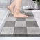 PURRUGS Bathroom Rug NonSlip Machine Washable 20 x 30 Super Absorbent and QuickDry Bath Mat Extra Soft and Plush Bath Rug for Shower Bathtub and Sink Light Grey Grey
