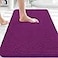 OLANLY Bathroom Rugs 30x20 Extra Soft Absorbent Chenille Bath Rugs Rubber Backing Quick Dry Machine Washable Bath Mats for Bathroom Floor Tub and Shower Home Decor Accessories Purple