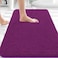 OLANLY Bathroom Rugs 30x20 Extra Soft Absorbent Chenille Bath Rugs Rubber Backing Quick Dry Machine Washable Bath Mats for Bathroom Floor Tub and Shower Home Decor Accessories Purple
