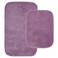 Garland Rug Traditional Nylon Washable Purple 2 Bath Rugs 17 X 24 21 X 34 Soft Absorbent And Stylish for Your Bathroom