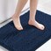 H.VERSAILTEX HVERSAILTEX Navy Blue Bath Mats for Bathroom Bath Mat 20x32 inch Oversize Bathroom Rug Shag Shower Mat Soft Texture Floor Mat MachineWashable Bath mats with Water Absorbent Soft Microfibe