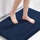 H.VERSAILTEX HVERSAILTEX Navy Blue Bath Mats for Bathroom Bath Mat 20x32 inch Oversize Bathroom Rug Shag Shower Mat Soft Texture Floor Mat MachineWashable Bath mats with Water Absorbent Soft Microfibe