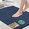 GORILLA GRIP Bath Rug Mat Thick Soft Absorbent Chenille Quick Dry Microfiber Mats Rubber Backing Washable Shower Floor Rugs US Designed Bathroom Bathmat Home Decor Accessories 24x17 Navy