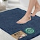 GORILLA GRIP Bath Rug Mat Thick Soft Absorbent Chenille Quick Dry Microfiber Mats Rubber Backing Washable Shower Floor Rugs US Designed Bathroom Bathmat Home Decor Accessories 24x17 Navy