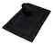 GLAMBURG Premium Cotton 20x32 inch 2Pack Bath Mats 100 Ringspun Cotton Luxury Hotel Spa Quality 800 GSM Durable Soft Highly Absorbent Machine Washable Black