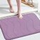 Flamingo P Memory Foam Bath Mat Non Slip Shower Rugs for Bathroom Super Absorbent24x17Lilac