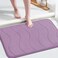 Flamingo P Memory Foam Bath Mat Non Slip Shower Rugs for Bathroom Super Absorbent24x17Lilac