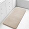 Yimobra Long Bath Mat 44x24 Super Soft Quick Dry Memory Foam Bathroom Rug Water Absorbent Non Slip Backing Machine Washable for Tub Shower Thick Comfort Support Beige