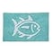 Southern Tide Reversible Bath Rug 100 Cotton Soft Absorbent DoubleSided Design with Signature Skipjack Machine Washable Coastal Accent Rug 20 x 32 Aqua