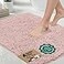 GORILLA GRIP Bath Rug Mat Thick Soft Absorbent Chenille Quick Dry Microfiber Mats Rubber Backing Washable Shower Floor Rugs US Designed Bathroom Bathmat Home Decor Accessories 24x17 Dusty Rose