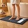MAYSHINE Small Plush Shaggy Chenille Bath Mat 24x17 Extra Soft Super Absorbent NonSlip Bathroom Rug Fluffy Microfiber Area Rug Sets for Bathroom Floor Kitchen Living Room Charcoal Gray