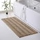 KGORGE Bathroom Rugs Mats Chenille Microfiber AntiSkidding Water Absorbent Machine Washable Quick Dry Bath Mats for Kitchen Bedroom Brown 47 W x 24 L 1 Piece