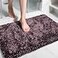 Yimobra Large Bathroom Rug Non Slip 36x24 Inch Extra Thick Soft Absorbent Chenille Bath Mat Machine Washable Bath Rugs for Bathroom Floor Tub and Shower Home Decor Accessories Purple Grey
