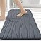 Buganda Memory Foam Bathroom Rug Mat 24x16 Extra Soft and Absorbent Bath Mats NonSlip and Machine Washable Bath Rugs for Bathroom FloorTub and Shower Dark Grey
