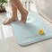 ITSOFT Memory Foam Bath Mat 24x16 Non Slip Machine Washable Quick Dry Absorbent Rugs Bath Mats for Bathroom Floor Tub Shower Bathroom Rug Spa Blue