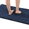 H.VERSAILTEX HVERSAILTEX Bath Mat Bath Rug for Bathroom Luxury Chenille Bathroom Rug Mat Extra Soft and Absorbent Microfiber Shaggy Rugs Non Slip Rug Quick Dry Bath Mat Washable 24 x 47 Inches Navy