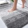 OLANLY Bathroom Rugs Mat 36x24 Extra Soft Absorbent Microfiber Bath Rugs Rubber Backing Quick Dry Machine Washable Bath Mats for Bathroom Floor Tub and Shower Home Decor Accessories Grey