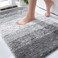 OLANLY Bathroom Rugs Mat 36x24 Extra Soft Absorbent Microfiber Bath Rugs Rubber Backing Quick Dry Machine Washable Bath Mats for Bathroom Floor Tub and Shower Home Decor Accessories Grey
