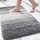 Arotive Microfiber Bathroom Rugs Shaggy Soft and Absorbent Bath Rug NonSlip Thick Plush Machine Washable Dry Bath Mats for Bathroom Tub and Shower 24x16 Grey Rectangular