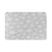 rouihot Bath Mats for Bathroom Decor Christmas Snowflakes White on Gray Cozy Washable Floor Rug Carpets Bath Rug Mat Non Slip Backing 20x30 Inches for Indoor Bedroom Kitchen