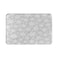 rouihot Bath Mats for Bathroom Decor Christmas Snowflakes White on Gray Cozy Washable Floor Rug Carpets Bath Rug Mat Non Slip Backing 20x30 Inches for Indoor Bedroom Kitchen
