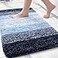 Arotive Microfiber Bathroom Rugs Shaggy Soft and Absorbent Bath Rug NonSlip Thick Plush Machine Washable Dry Bath Mats for Bathroom Tub and Shower 24x16 Blue Rectangular