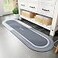 MontVoo Bath Mat Runner Long Non Slip Absorbent Quick Dry Thin Bath Rug for Bathroom Floor Mat Rubber Backed Stain Resistant Easy Care Blue 17x59