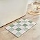 CozeCube Bath mats for Bathroom Non Slip Fluffy Absorbent Microfiber Bath mat Washable Aesthetic Bathroom Rugs Small Sage Green Checkered Bath mat Sage Green 24 x 16