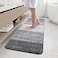 Arotive Microfiber Bathroom Rugs Shaggy Soft and Absorbent Bath Rug NonSlip Thick Plush Machine Washable Dry Bath Mats for Bathroom Tub and Shower 59x20 Grey Rectangular