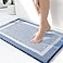 OLANLY Small Bathroom Rugs 24x16 Extra Soft and Absorbent Microfiber Bath Rugs NonSlip Machine Washable Quick Dry Shaggy Bath Carpet Bath Mats for Bathroom Floor Tub Shower Blue