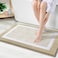 OLANLY Bathroom Rugs 30x20 Extra Soft and Absorbent Microfiber Bath Rugs NonSlip Machine Washable Quick Dry Shaggy Bath Carpet Bath Mats for Bathroom Floor Tub Shower Beige