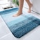 OLANLY Small Bathroom Rugs Mat 24x16 Extra Soft Absorbent Microfiber Bath Rugs Rubber Backing Quick Dry Washable Bath Mats for Bathroom Floor Tub and Shower Home Decor Accessories Peacock Blue