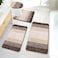 Bsmathom Bathroom Rugs Sets 4 Piece with Toilet Cover Absorbent Microfiber Bath Mats for BathroomNon Slip Bath Mat Washable with UShaped Contour Toilet Mat for for Bathtub Shower