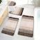 Bsmathom Bathroom Rugs Sets 4 Piece with Toilet Cover Absorbent Microfiber Bath Mats for BathroomNon Slip Bath Mat Washable with UShaped Contour Toilet Mat for for Bathtub Shower