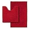 Flotstiga Bathroom Rugs Sets 2 PieceSuper Absorbent SoftThickMachine Washable Chenille Bath MatNon Slip Toilet Floor RugBath Mats for Bathroom20x32 Plus 20x20 U ShapeRed
