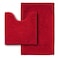 Flotstiga Bathroom Rugs Sets 2 PieceSuper Absorbent SoftThickMachine Washable Chenille Bath MatNon Slip Toilet Floor RugBath Mats for Bathroom20x32 Plus 20x20 U ShapeRed