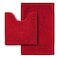 Flotstiga Bathroom Rugs Sets 2 PieceSuper Absorbent SoftThickMachine Washable Chenille Bath MatNon Slip Toilet Floor RugBath Mats for Bathroom20x32 Plus 20x20 U ShapeRed