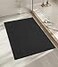 chakme Bathroom Rugs Mat 24x17 Ultra Thin Non Slip Bath Mat Small Quick Dry Absorbent Bath Mat for Bathroom Floor Black 24x17
