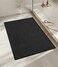 chakme Bathroom Rugs Mat 24x17 Ultra Thin Non Slip Bath Mat Small Quick Dry Absorbent Bath Mat for Bathroom Floor Black 24x17