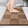 PURRUGS Bathroom Rug NonSlip Machine Washable 20 x 30 Super Absorbent and QuickDry Bath Mat Extra Soft and Plush Bath Rug for Shower Bathtub and Sink Grayish Brown Coffee