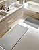 Furicher Large Waffle Bath Mat Set Non Slip Bathroom Mat Ultra Absorbent Bath Mats for Decor Extra Soft Floor Bathroom Rugs Sets 2 Piece Washable Bath Rugs Set Grey White 2047 and 1624