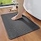 YDKGL Bathroom Rugs Non Slip Super Absorbent Quick Dry Bath Mats for Bathroom Foam Weave Texture Thin Bath Rugs Washable with Rubber Backing Fit Under Door Outside Shower16 x 24