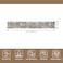BYYVOO 3x20 ft Extra Long Hallway Runner Rug NonSlip Washable Floor Runner with Rubber Backing Modern Low Pile Thin Wide Carpet for Entryway Kitchen Living Room Brown Beige 3x20