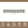 BYYVOO 3x20 ft Extra Long Hallway Runner Rug NonSlip Washable Floor Runner with Rubber Backing Modern Low Pile Thin Wide Carpet for Entryway Kitchen Living Room Brown Beige 3x20