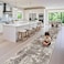 BYYVOO 3x20 ft Extra Long Hallway Runner Rug NonSlip Washable Floor Runner with Rubber Backing Modern Low Pile Thin Wide Carpet for Entryway Kitchen Living Room Brown Beige 3x20