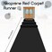 Boao 20 x 23 ft Neoprene Carpet Runner Reusable Plastic Floor Runner Non Slip Rubber Backed Rugs for Hallway Aisle Carpet Roll for Wedding Party Decor Prom Business OutdoorBlack